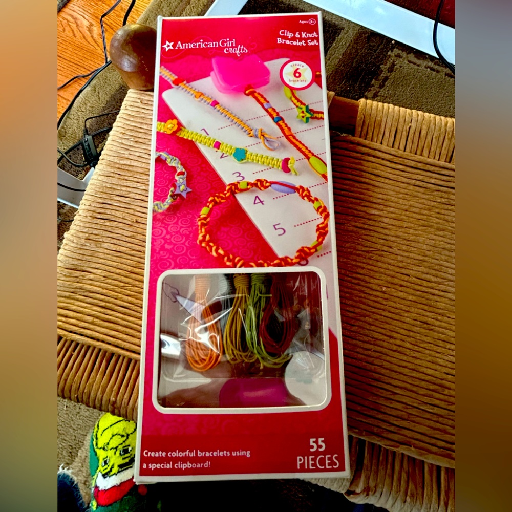 New in Box. American Girl Bracelet Knot Clip Craft Kit.